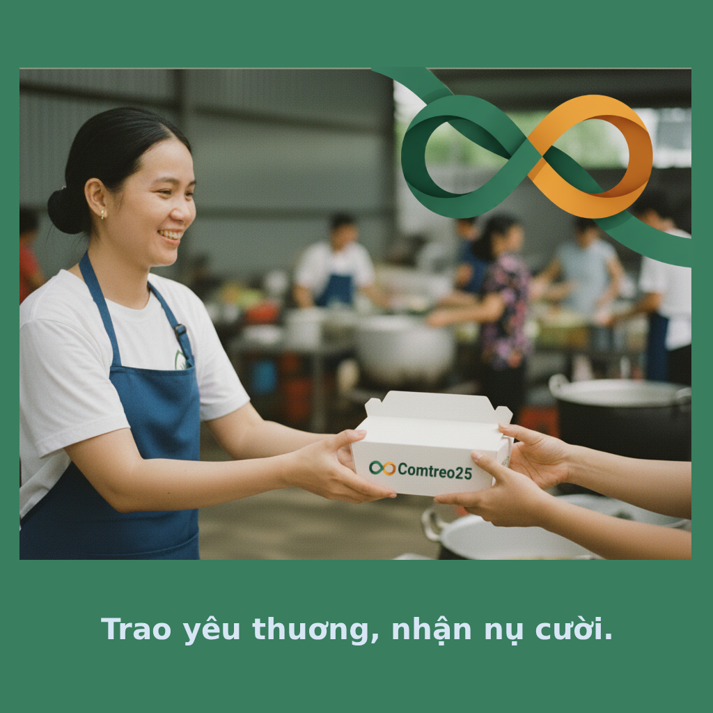 Hình ảnh trao phần ăn